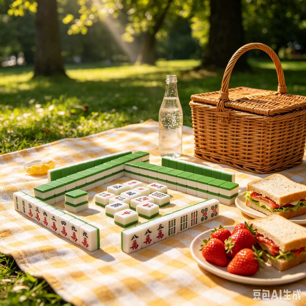 compact mahjong set with case