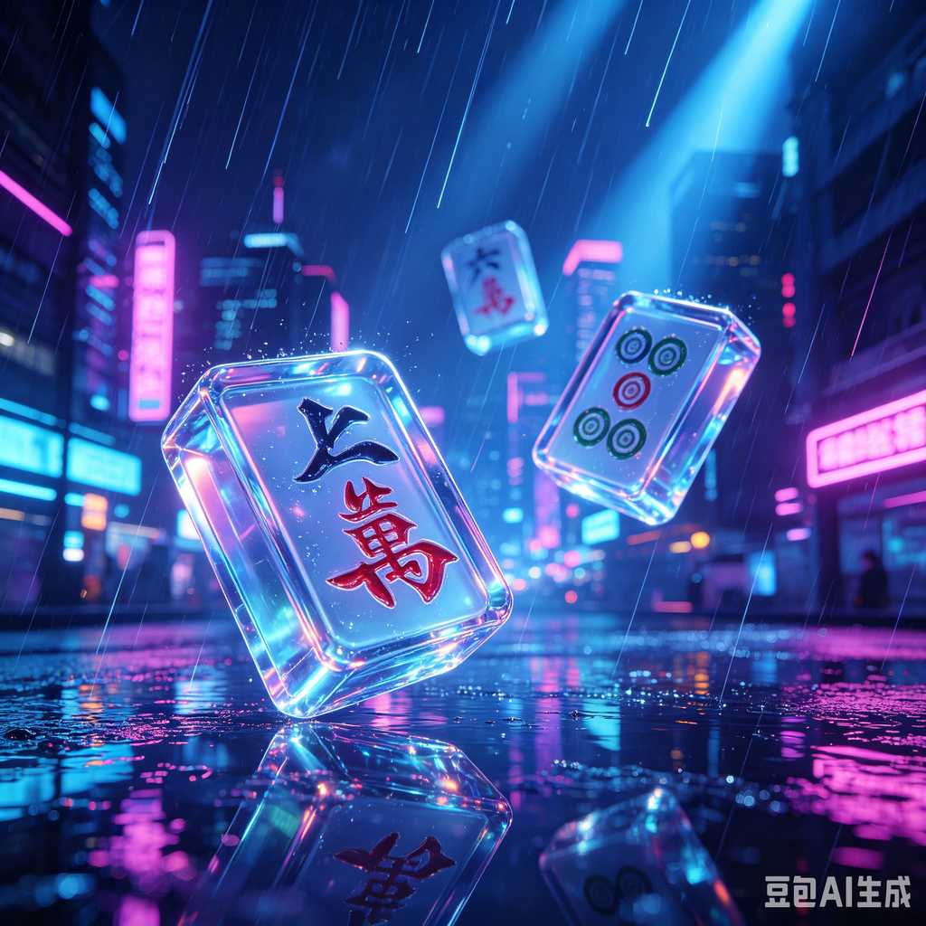 gradient pink mahjong tiles