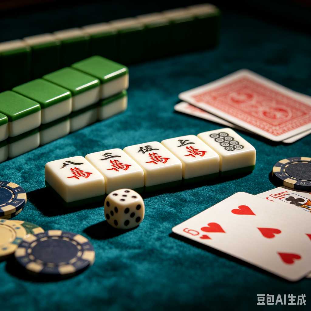 gradient blue mahjong tiles